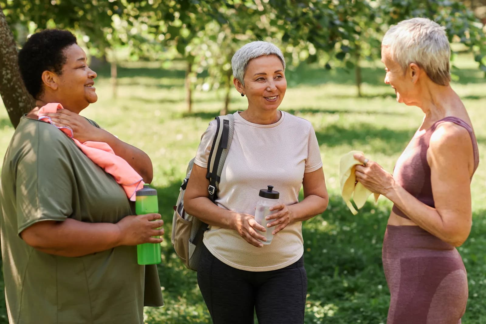 Women supporting each other through life stages